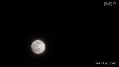 中秋月亮月球满月移动延时